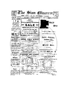 The Siam Observer. Vol.42., No. 16 (January 21, 1916)